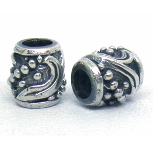 Large Hole Bead Casting bali silver bead