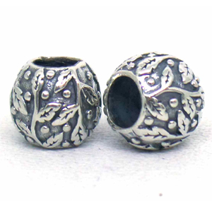 Large Hole Bead Casting bali silver bead