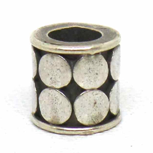 Large Hole Bead Handmade bali silver bead