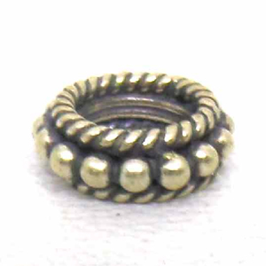 Large Hole Bead Handmade bali silver bead