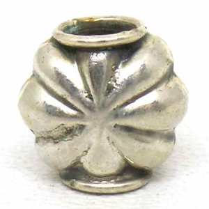 Large Hole Bead Handmade bali silver bead