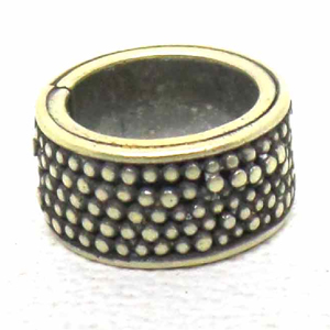 Large Hole Bead Handmade bali silver bead