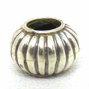 Large Hole Bead Handmade bali silver bead