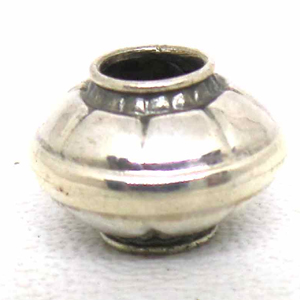 Large Hole Bead Handmade bali silver bead