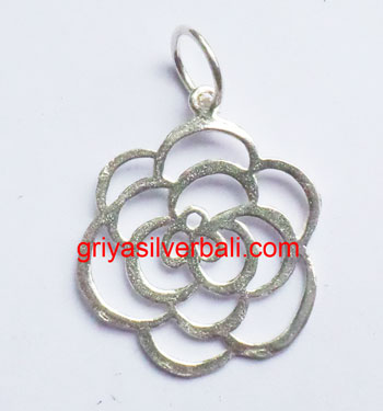 Lotus And Flowers bali silver bead