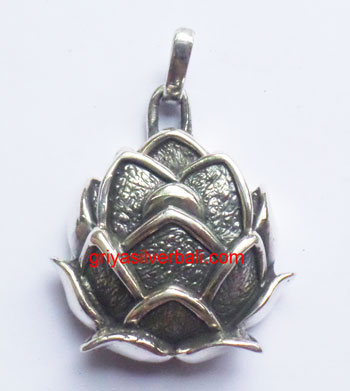 Lotus And Flowers bali silver bead