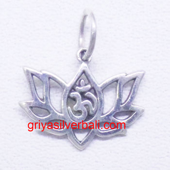 Lotus And Flowers bali silver bead