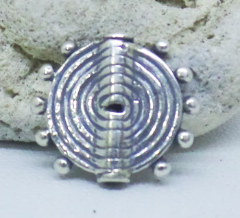 Mosquito Coil Bead bali silver bead