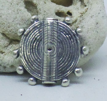 Mosquito Coil Bead bali silver bead