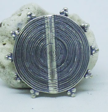 Mosquito Coil Bead bali silver bead