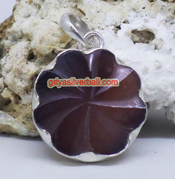 Pendant Shell bali silver bead