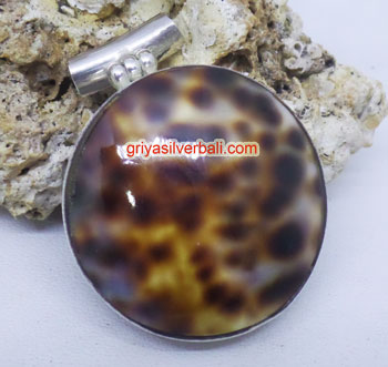 Pendant Shell bali silver bead