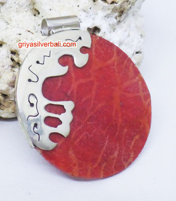 Pendant Shell bali silver bead