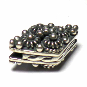 Pipe And Barrel bali silver bead