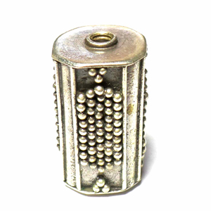 Pipe And Barrel bali silver bead