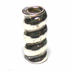 Pipe And Barrel bali silver bead