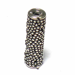 Pipe And Barrel bali silver bead