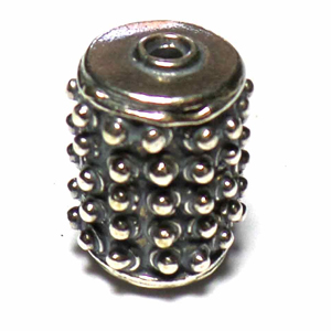 Pipe And Barrel bali silver bead