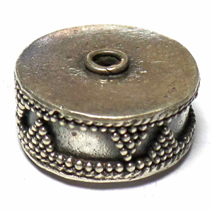 Pipe And Barrel bali silver bead