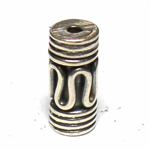 Pipe And Barrel bali silver bead