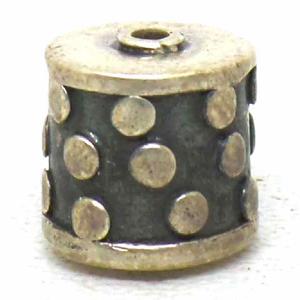 Pipe And Barrel bali silver bead