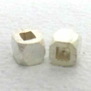 Plain Bead Square bali silver bead