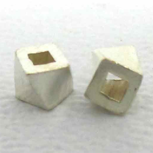 Plain Bead Square bali silver bead