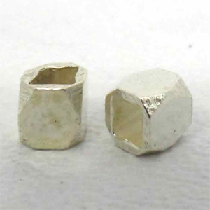 Plain Bead Square bali silver bead