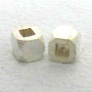 Plain Bead Square bali silver bead