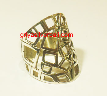 Ring No Stone bali silver bead