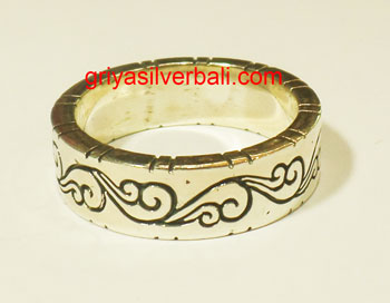 Ring No Stone bali silver bead