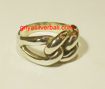 Ring No Stone bali silver bead