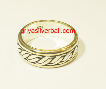 Ring No Stone bali silver bead