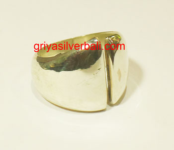 Ring No Stone bali silver bead