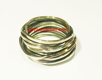 Ring No Stone bali silver bead