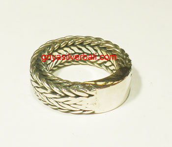 Ring No Stone bali silver bead