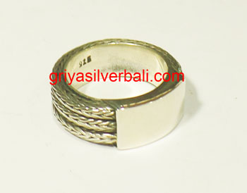 Ring No Stone bali silver bead