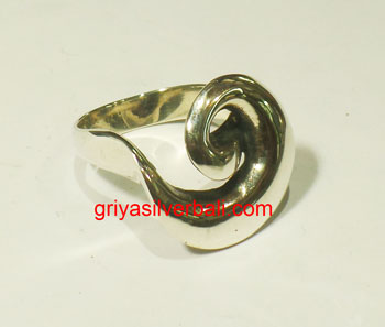 Ring No Stone bali silver bead