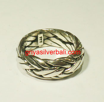 Ring No Stone bali silver bead