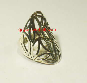 Ring No Stone bali silver bead