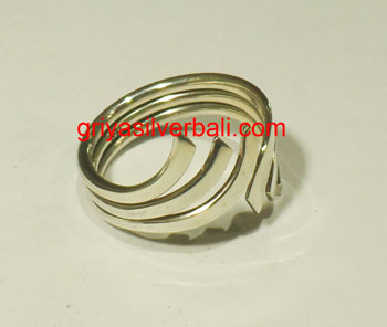 Ring No Stone bali silver bead