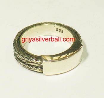 Ring No Stone bali silver bead