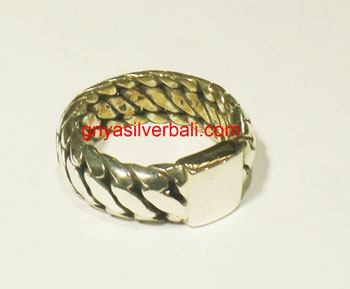 Ring No Stone bali silver bead