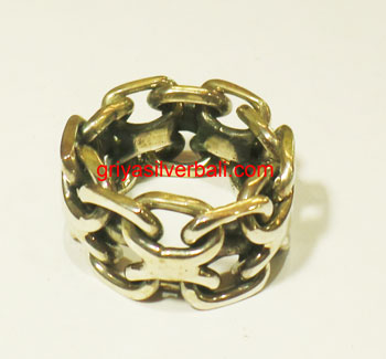 Ring No Stone bali silver bead