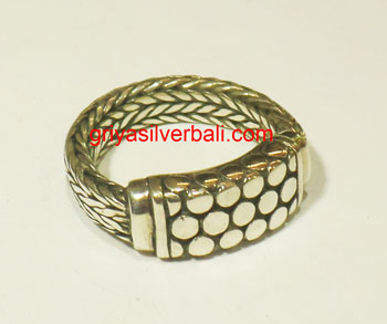 Ring No Stone bali silver bead