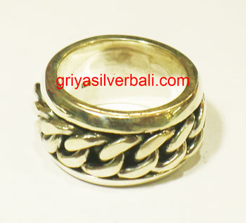 Ring No Stone bali silver bead