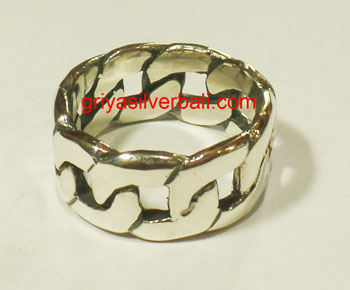 Ring No Stone bali silver bead