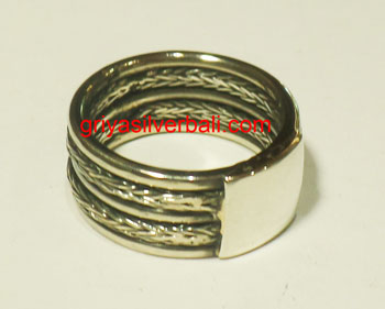 Ring No Stone bali silver bead