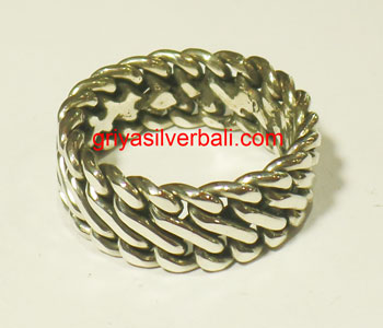 Ring No Stone bali silver bead