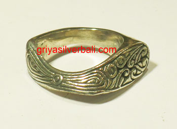 Ring No Stone bali silver bead